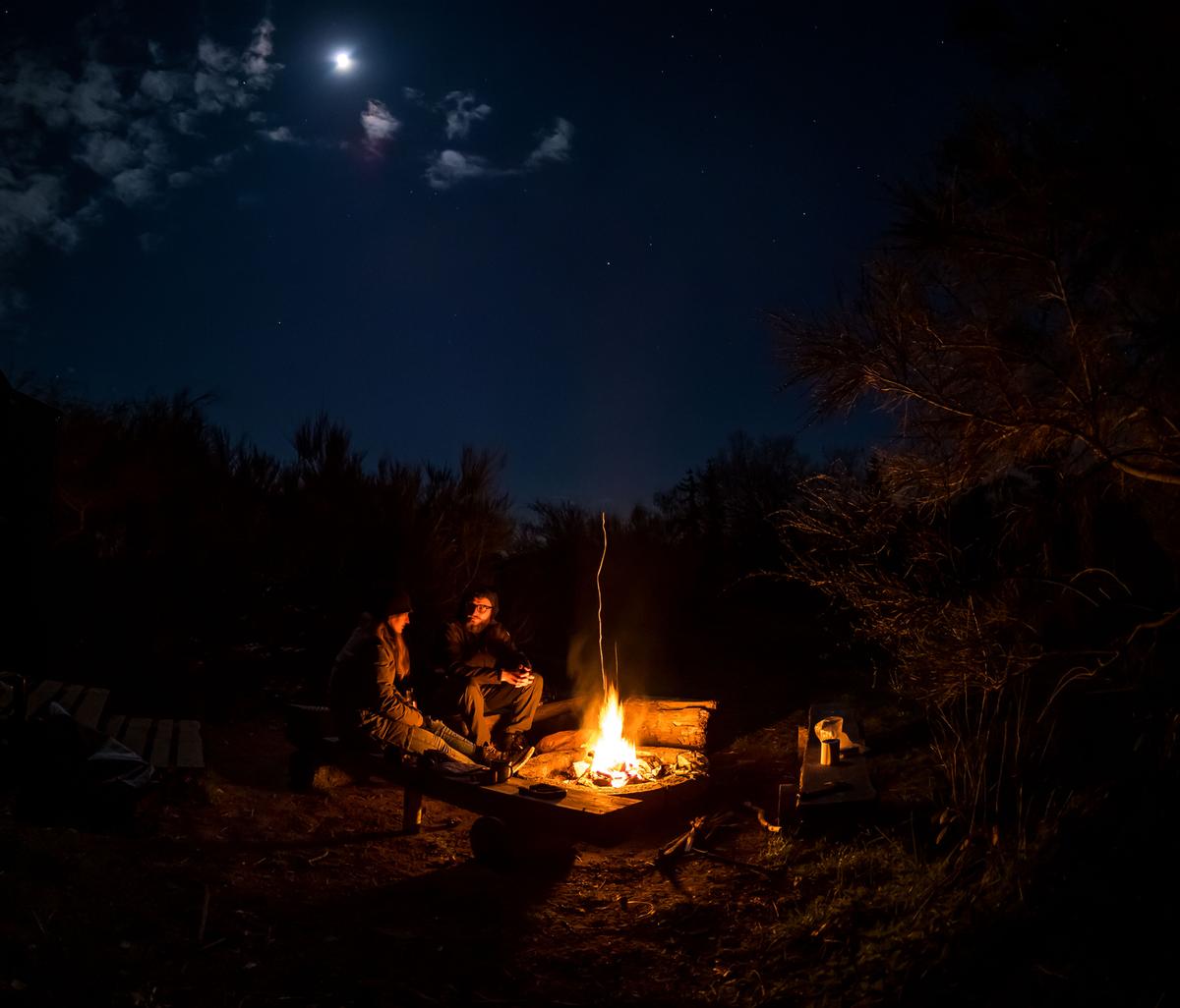 Aften med bålhygge ved Milling Klint | VisitFaaborg