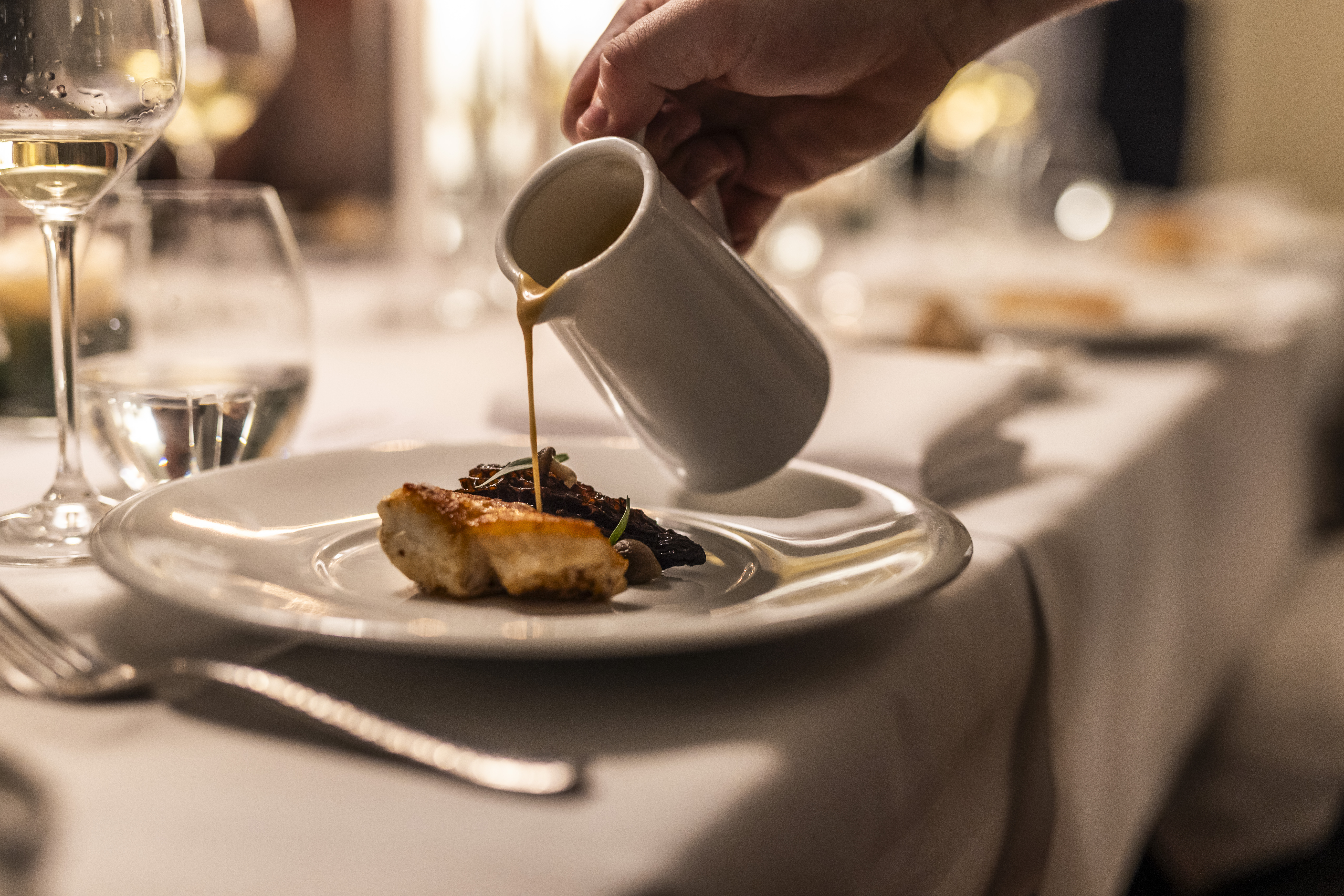 Anretning hos Restaurant Havlit på Hotel Faaborg Fjord