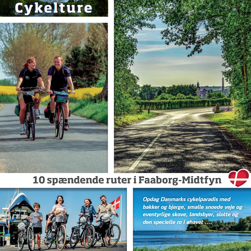 Brochure med 10 spændende cykelruter i Faaborg