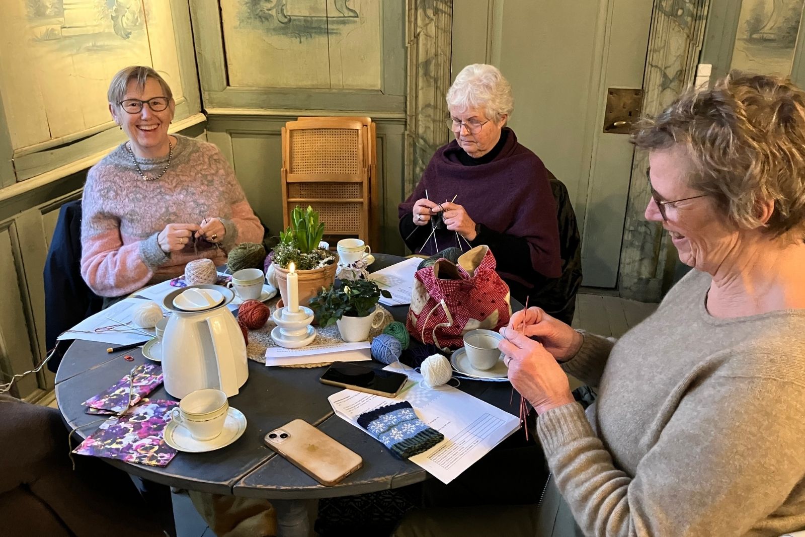 Samstrik i den Gamle Gaard under Knitting by the Sea i Faaborg