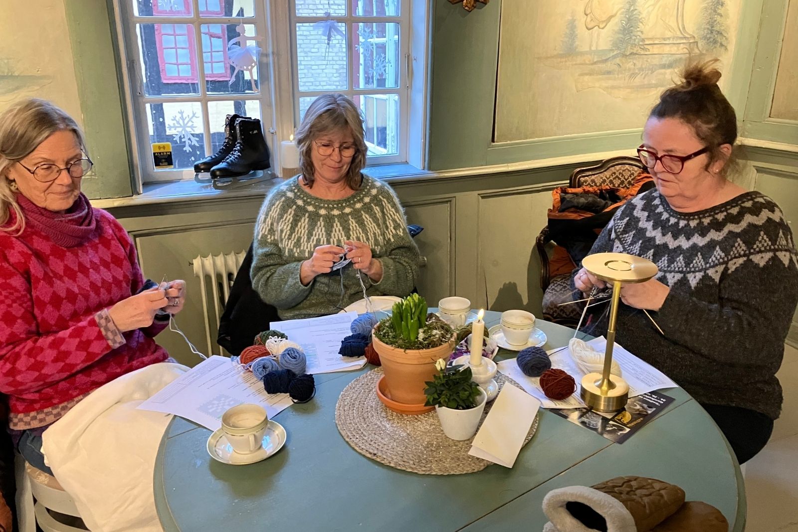 Samstrik i den Gamle Gaard under Knitting by the Sea i Faaborg