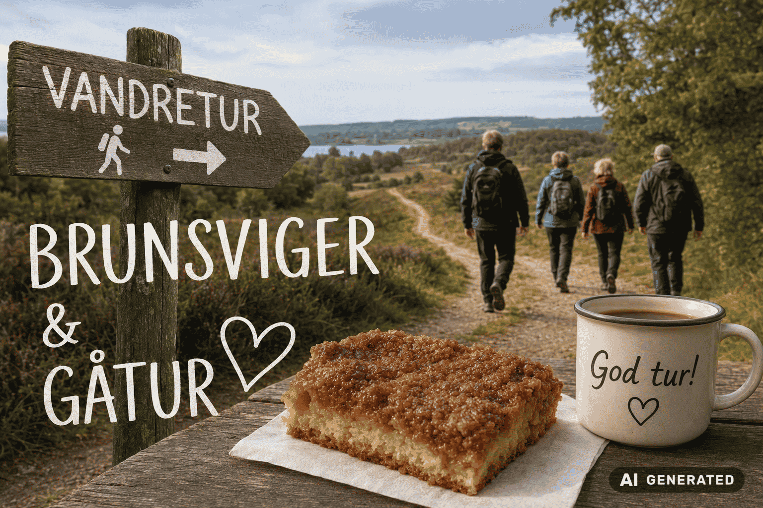 Guidet vandring gennem Faaborgs smukke natur med brunsviger og hygge