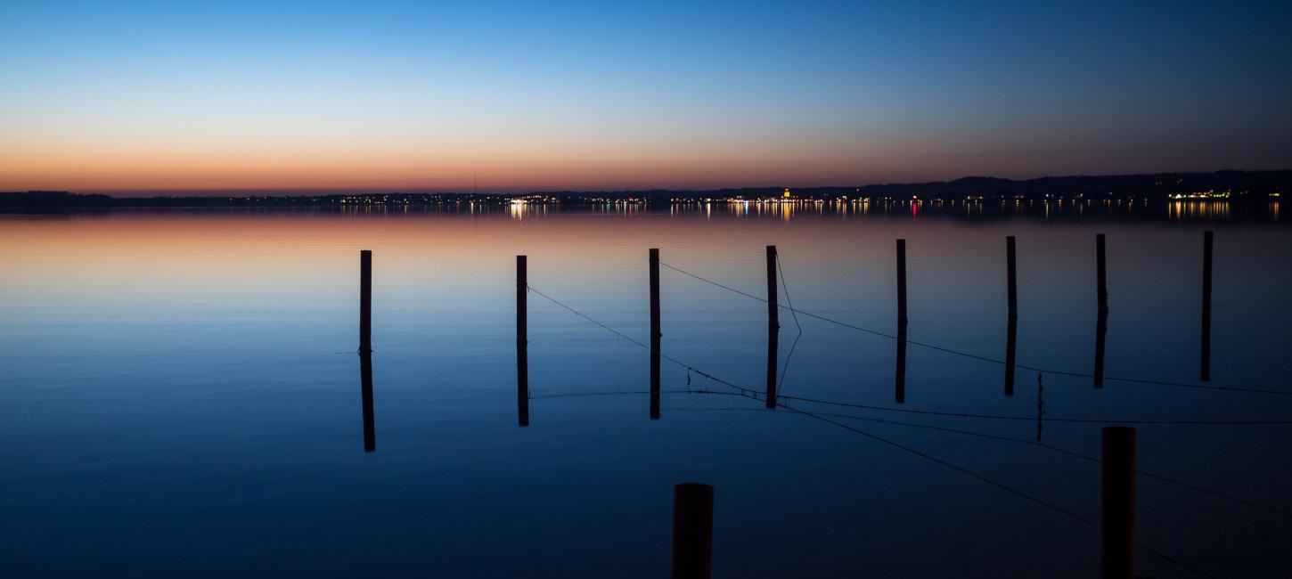 Bjørnø by night vue til Faaborg